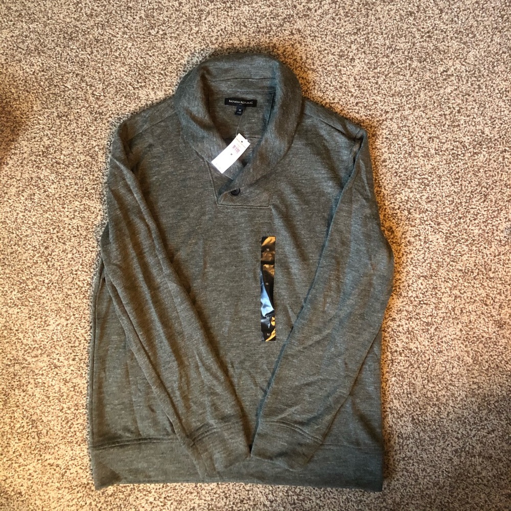 Men’s Green/grey Banana Republic sweater
